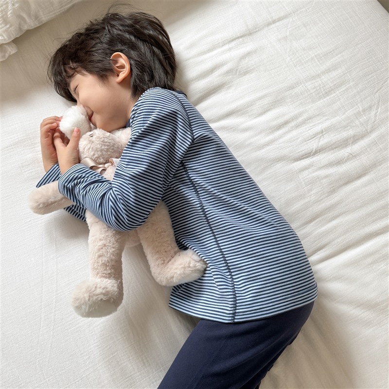 2025秋冬新款海妈家男童德绒秋衣秋裤套装儿童保暖冬装睡衣打底裤