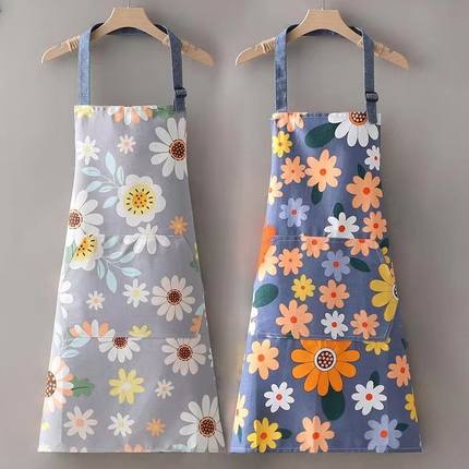 18266奶茶店做饭围裙家用女厨房防水防油可爱时尚围腰工作服
