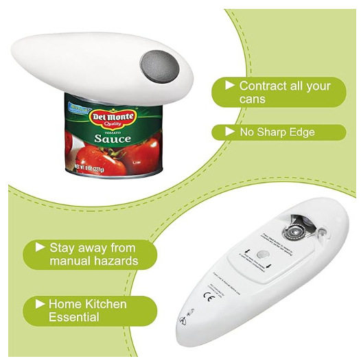 one toch opener 电动开罐器自动八字开瓶器 厨房开罐头工具