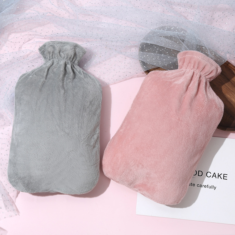 简约可拆洗热敷暖肚子暖手宝PVC注水热水袋便捷灌水暖水袋