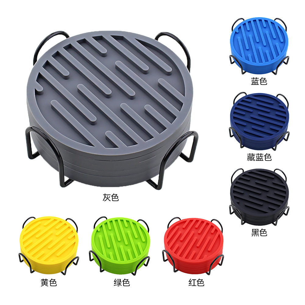 硅胶杯垫10cm圆形隔热垫大理石咖啡杯子垫防烫垫套装收纳条纹沥水,餐饮具,杯垫,淘宝优惠券,粉丝福利购,淘宝优惠卷