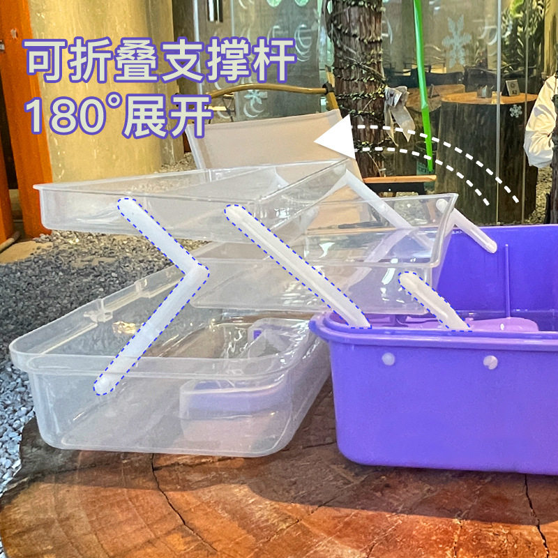 女童发饰收纳盒女孩宝宝儿童发夹饰品皮筋头饰发卡梳妆头绳首饰盒