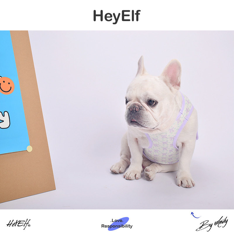 HeyElf狗狗背心法斗夏季衣服巴哥镂空吊带雪纳瑞比熊泰迪夏装透气