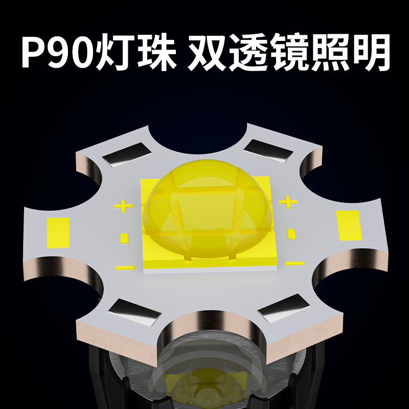 RAY-BOW强光手电筒充电P90远射灯户外聚光伸缩变焦手电徒步露营