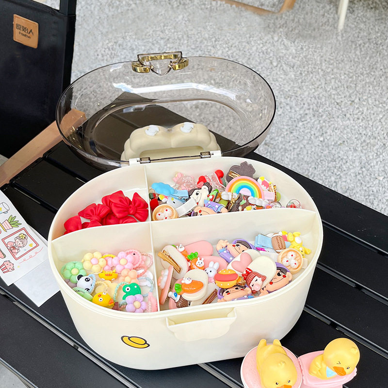 儿童发饰收纳盒发夹手帐小物件整理箱可爱头绳饰品桌面网红首饰盒,收纳整理,首饰盒,淘宝优惠券,粉丝福利购,淘宝优惠卷