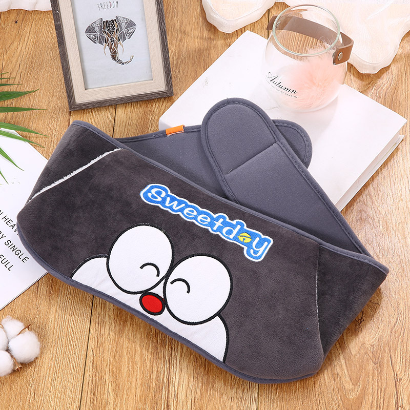 暖腰带热水袋充电暖手宝暖腰暖宝毛绒女萌萌可爱注水肚子护腰带