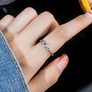 925银钱途似锦招财铜钱戒指新款轻奢复古高级感气质指环简约百搭