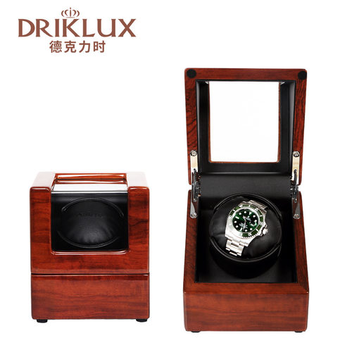 DrikLux 花梨木电动摇表器 机械表自动上链手表盒 手表收纳盒