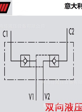 管式双向液控单向阀V0178  VBPDE 1/4” A意大利OM液压锁高压