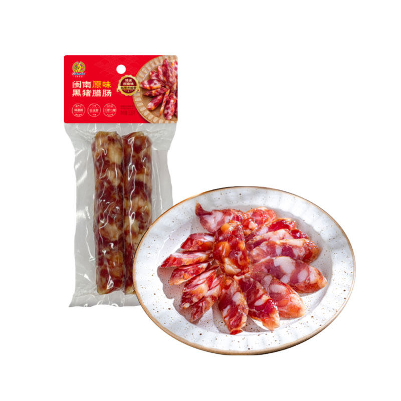 元初食品闽南黑猪腊肠(原味)108g(2根装) 腊肉腊肠香肠肉肠煲,粮油调味/速食/干货/烘焙,香肠/腊肠/烤肠,淘宝优惠券,粉丝福利购,淘宝优惠卷