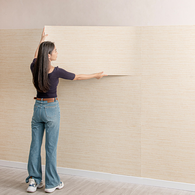 软瓷3D立体罗马洞石自粘墙贴