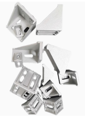 强力压铸角座 双槽强力角码 HLXD86060 88080 工业铝型材连接角件