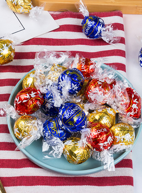 Lindt瑞士莲巧克力软心球黑巧牛奶白Lindor混合散装高端万圣节糖