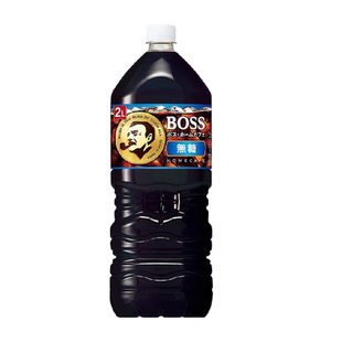 日本进口三得利BOSS无糖黑咖啡液家庭装饮料2L即饮冰美式