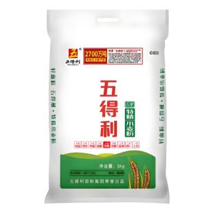 五得利面粉五星特精10斤中筋白面粉包子饺子通用家用商用10斤装