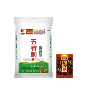 五得利五星特精2.5kg中筋小麦粉包子饺子红糖馒头一件发货