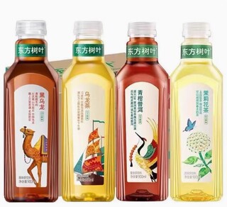 农夫山泉东方树叶无糖茶饮料900ml*6瓶装0糖0卡0脂茉莉花茶多口味