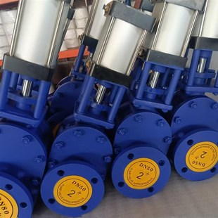 10C气动陶瓷双闸板阀双闸板灰仓泵出进料阀插板阀耐磨陶瓷 Z644TC