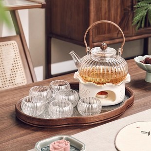 玻璃泡茶壶耐高温电陶炉煮茶壶烧水壶茶具套装 格娜斯中式