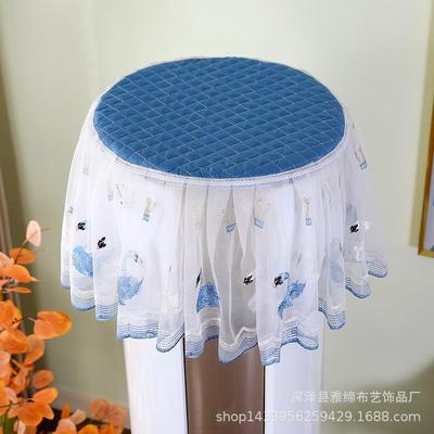 圆形开机不取盖布防尘罩立式圆柱柜机客厅免摘空调罩柜机罩圆柱型