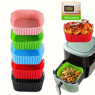 basket深炸锅配件 fryer 空气炸锅烤盘烘培内衬套装 硅胶烤盘Air
