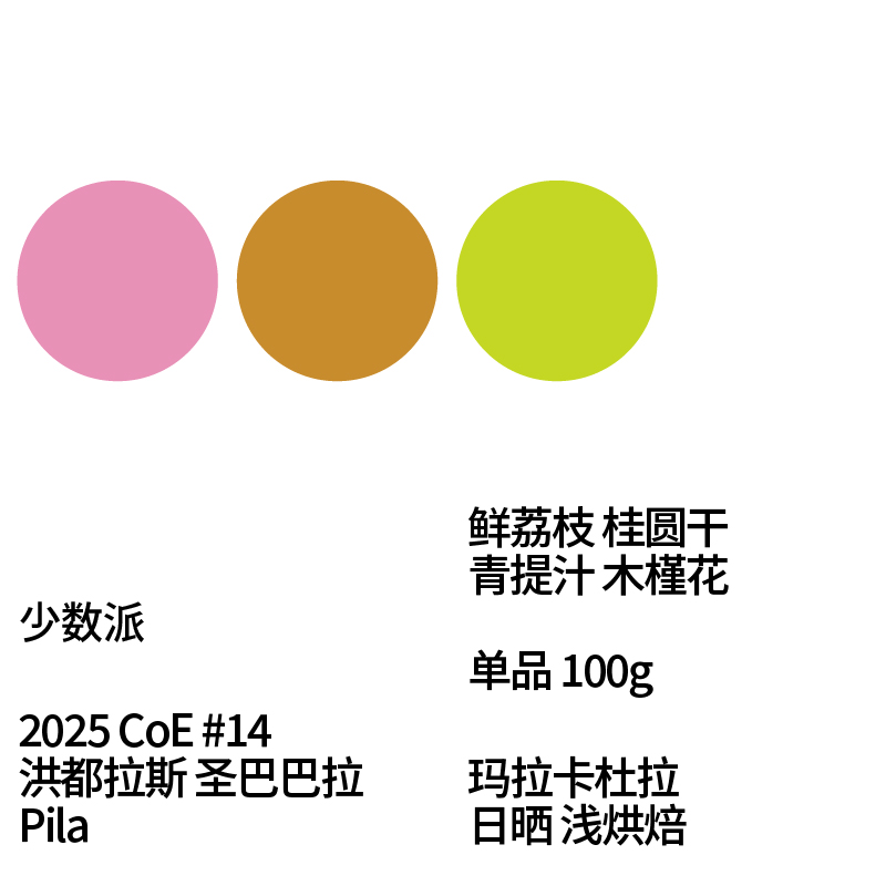 FEW少数派2025 CoE #14 洪都拉斯 日晒手冲咖啡豆