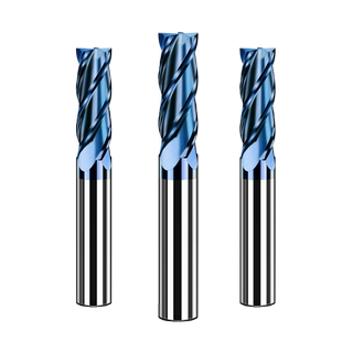 70度钨钢铣刀4刃超硬CNC数控刀具加长平底四刃涂层钢用合金立铣刀