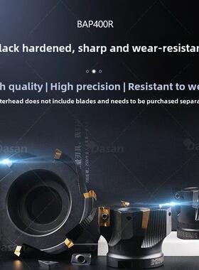 直角黑色数控铣刀盘数控数控铣床Bap400R 50/63/200 4t 6t