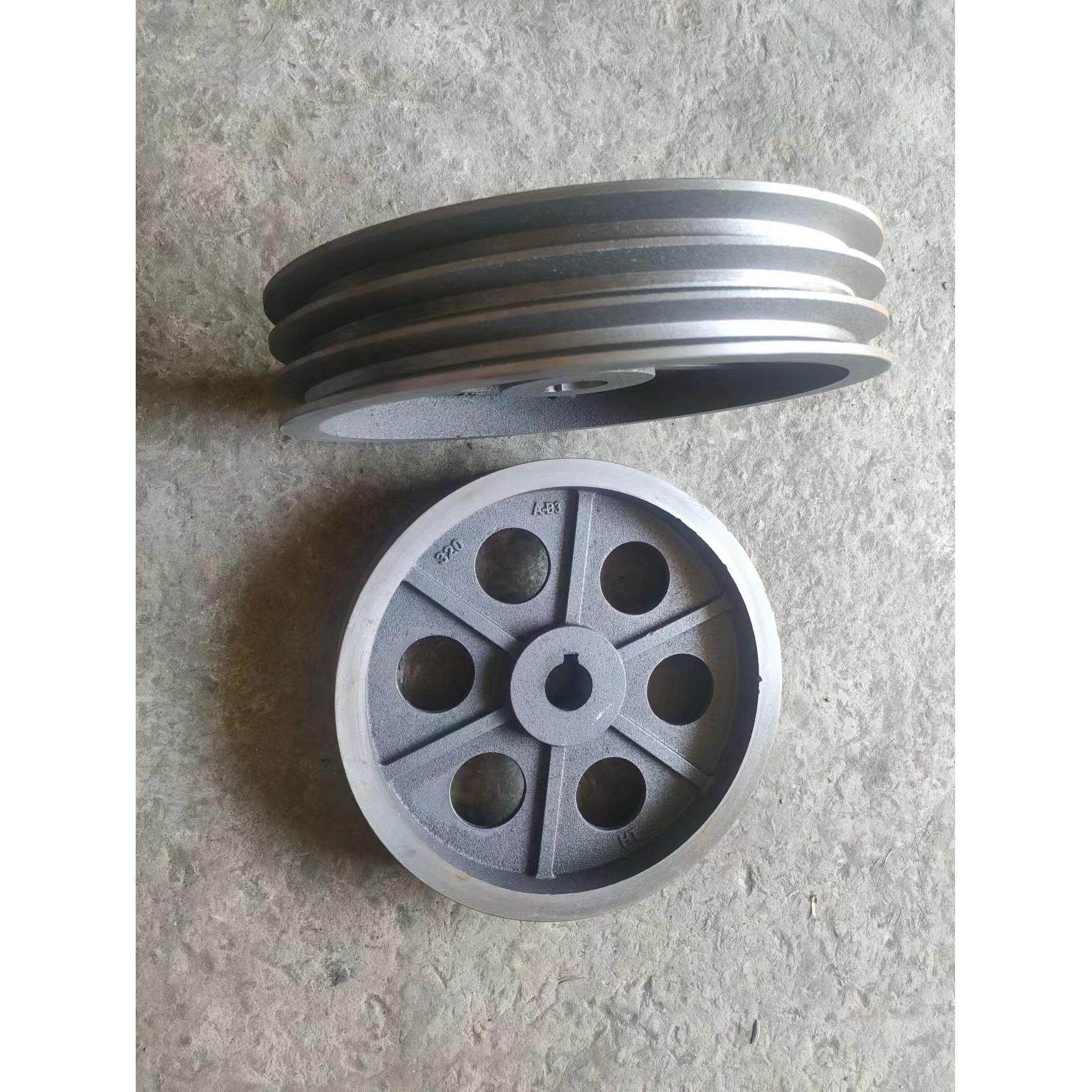 加厚B型三槽皮带轮工具皮带盘外径220到400的皮带轮铸铁