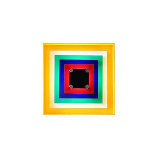 像素壁灯 孟菲斯中古vintage彩色包豪斯极简客厅卧室氛围装饰壁画