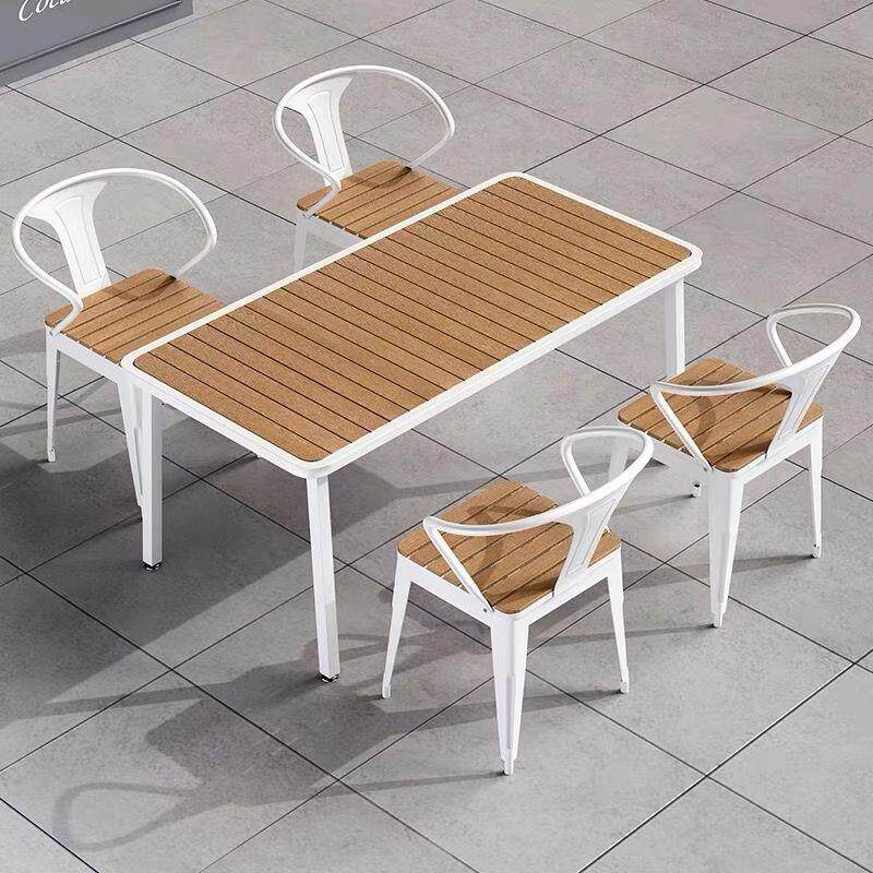 休闲吧民宿咖啡室防水防腐园林桌椅网红奶茶店餐饮户外餐桌商用