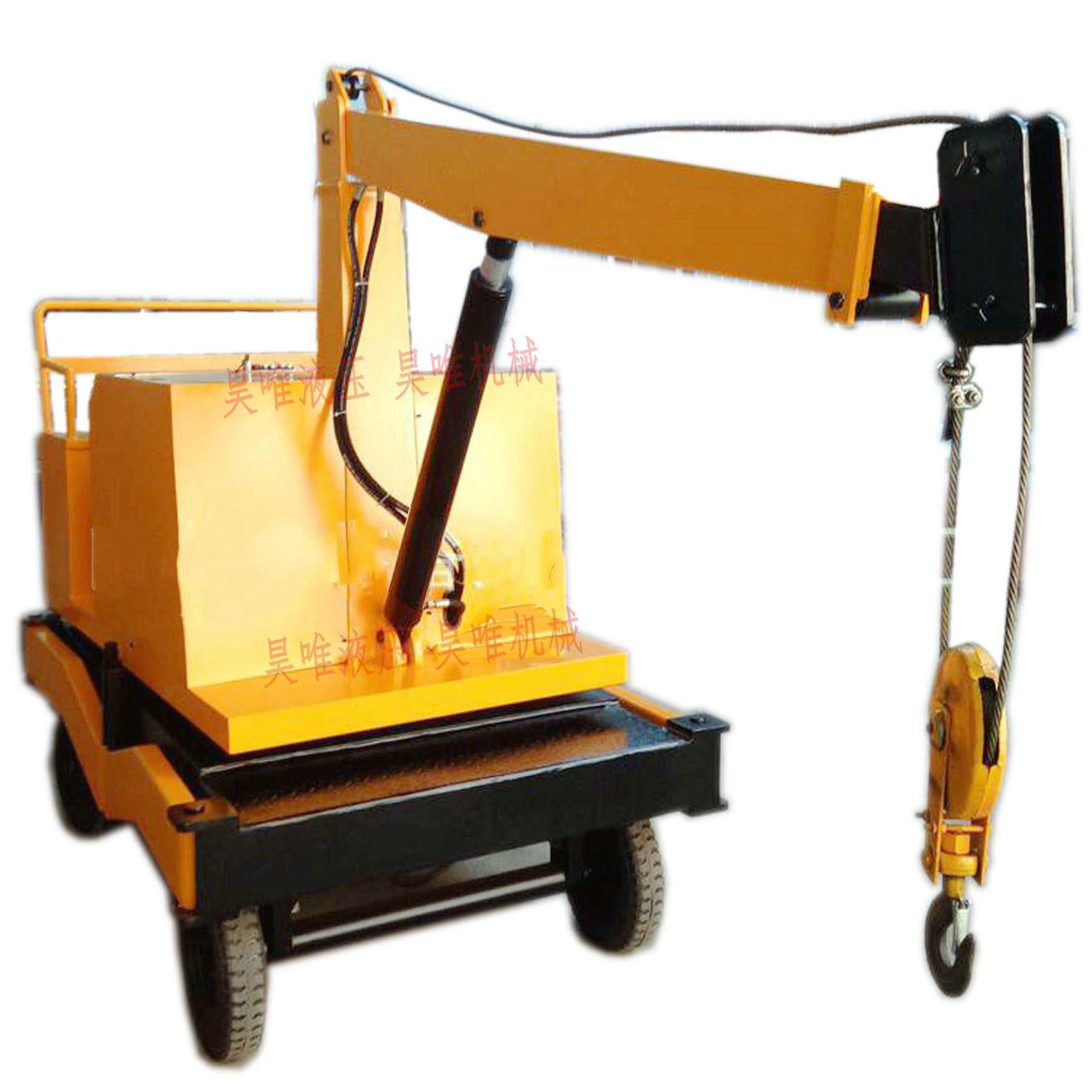 重物举升旋转起吊小型液压旋转吊车 蓄电池驱动自行走电动小吊车,五金/工具,其他起重工具,淘宝优惠券,粉丝福利购,淘宝优惠卷