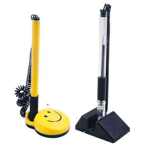 工艺工作桌面商务办公笑脸表情微笑摆设四角四方台笔台笔圆珠笔