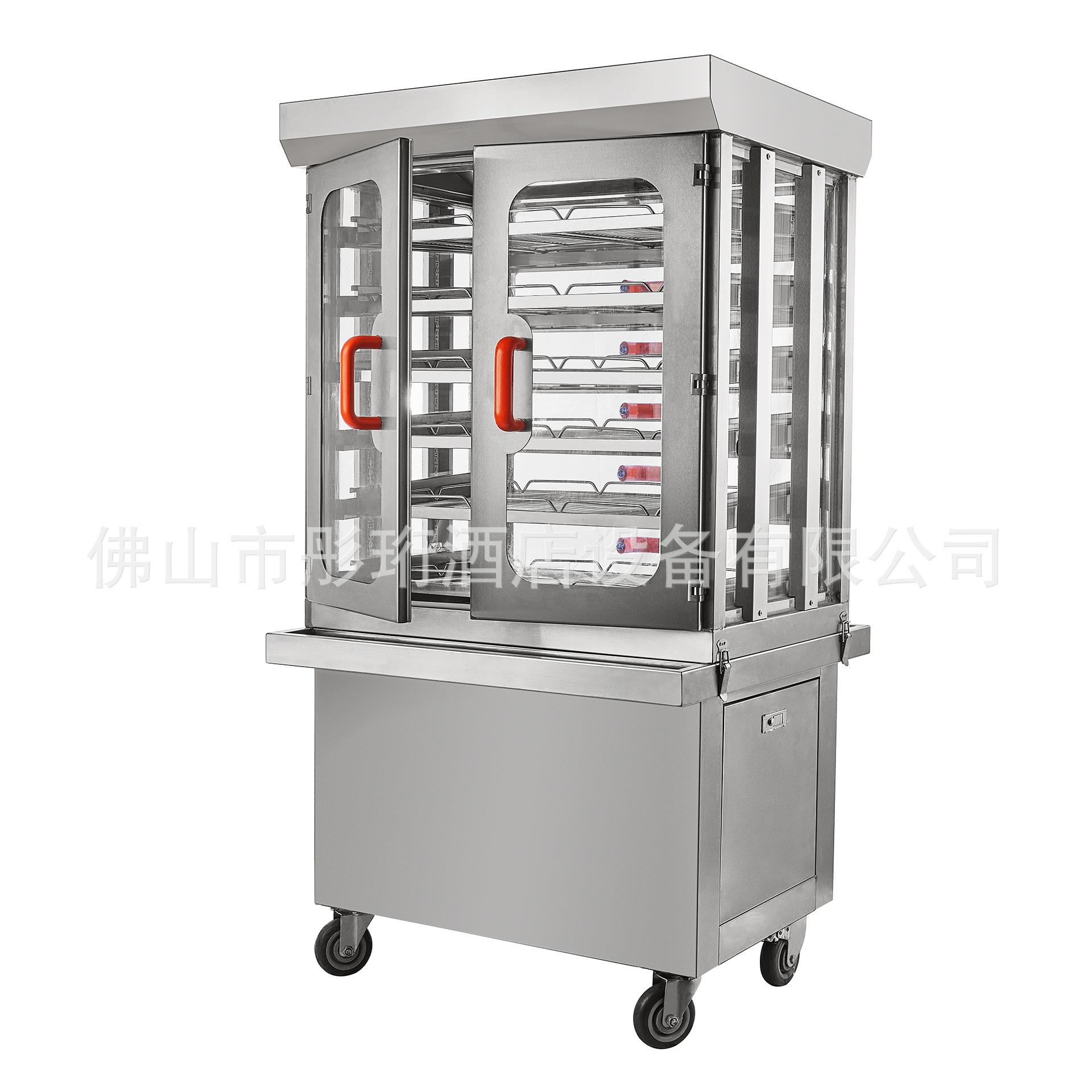 苏州6层带后开门玻璃保温柜食物展示柜早餐店陈列柜佛山厂家