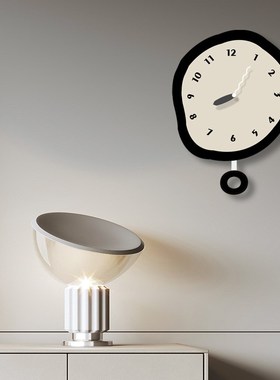 现代简约奶油风家用装饰艺术时钟表摆钟挂墙客厅卧室沙发家居装饰