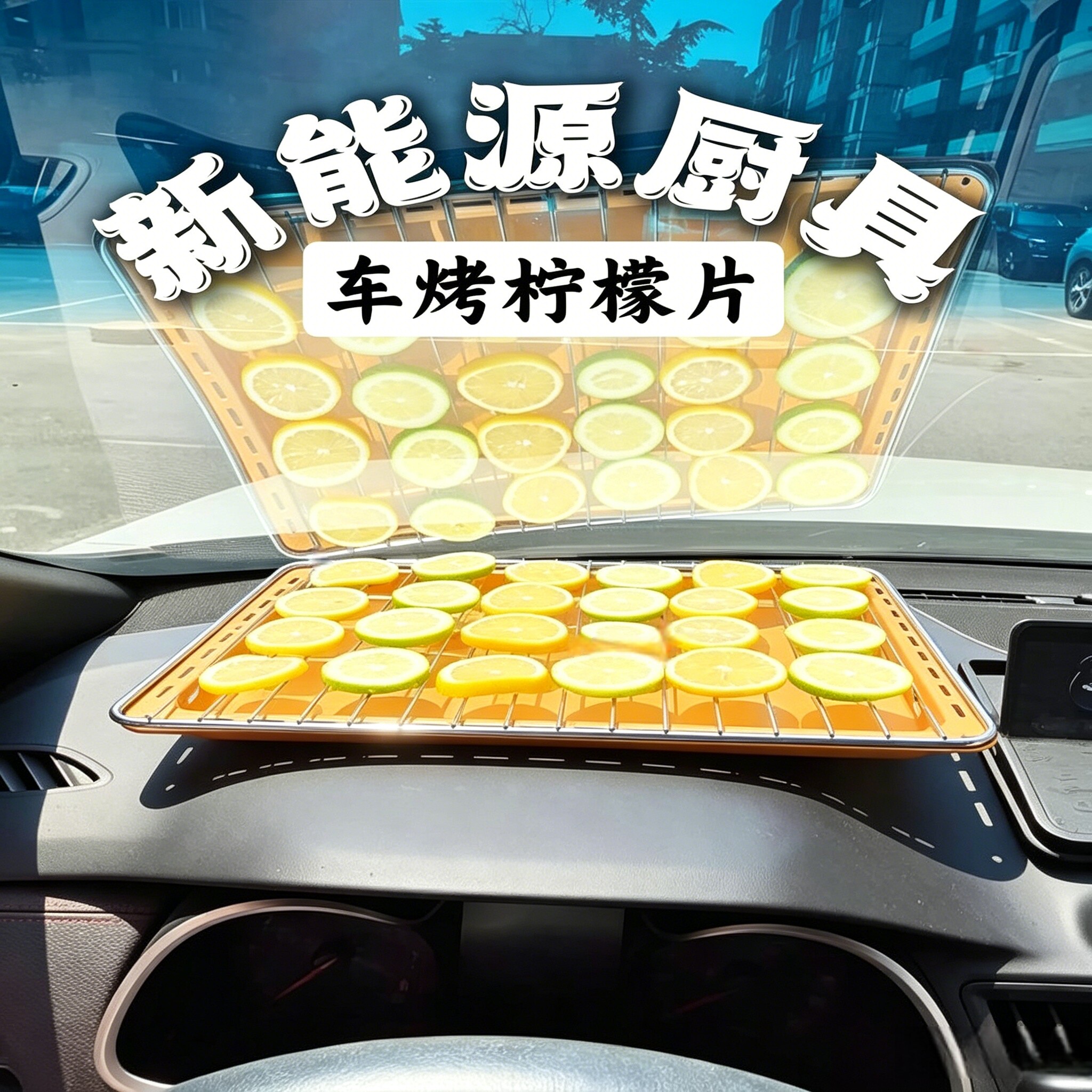 【新能源厨具】车烤柠檬片网架车载挡风玻璃晒果干不锈钢晾晒网架