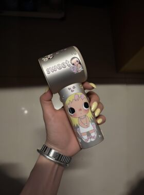 韩系ins小玉手持风扇转印贴纸