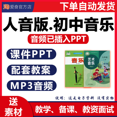 2025新版初中音乐课件ppt教案