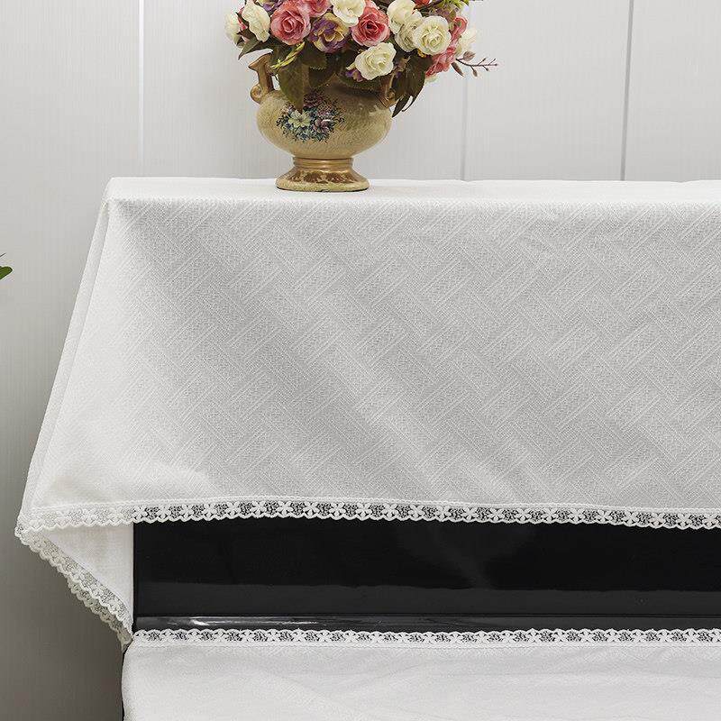 蕾丝钢琴罩布现代简单易接近豪华高端电钢琴防尘罩布与半盖钢琴罩