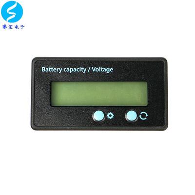 铅酸锂电池电压电量显示器模块液晶电动车汽车电瓶表头按键12V24V