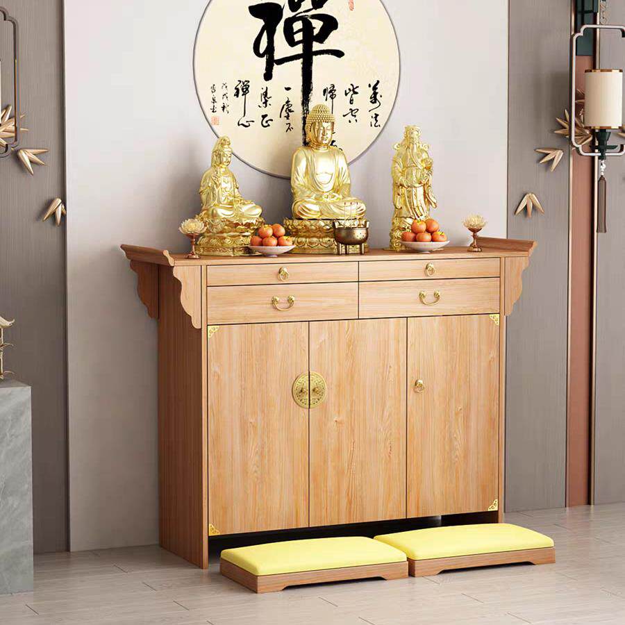实木生态板佛龛佛柜财神家用供仙桌香案神台观音佛桌供佛柜贡桌