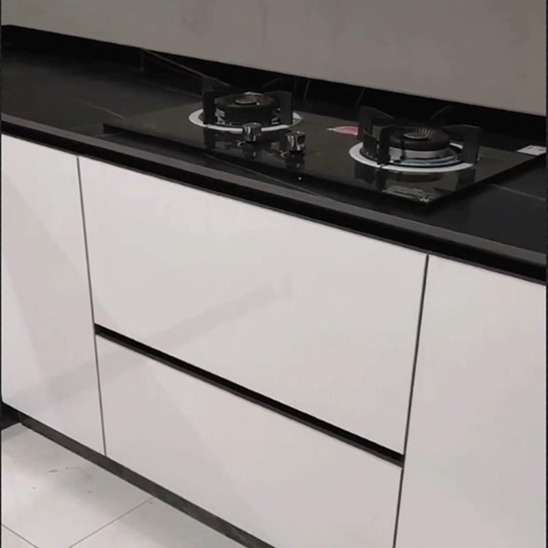 黑色全套铝合金配件瓷砖?具车立柱卡槽砖夹整体橱柜型材厨房灶台