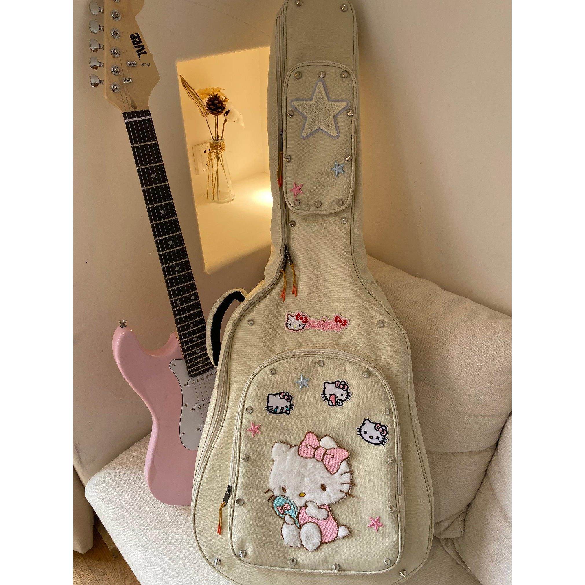 原创正品加厚民谣吉他包41寸高颜值原创木吉他背包贝斯可爱好看