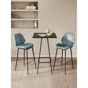 北欧高脚桌椅组合创意小方桌子休闲现代简约椅子家用靠墙铁艺吧台
