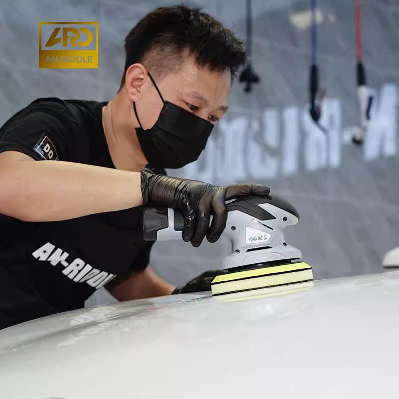 安瑞德台湾气动漆面磨泥盘磨泥布磨泥手套飞漆黄点去污盘粘土去污