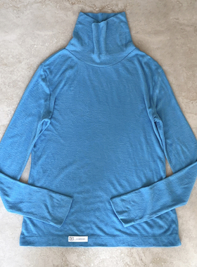 *处理 超薄 起绒 摇粒绒 高领打底衫