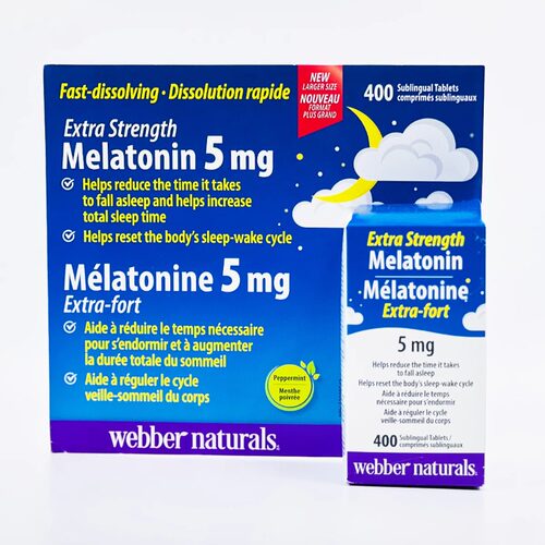 29年3月/  加拿大Webber Melatonin伟博褪黑素美乐通宁5mg*400片