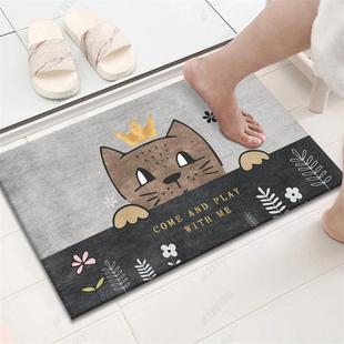 卡通卫生间地垫浴室吸水门垫卧室厨房进门脚垫家用入户门垫子