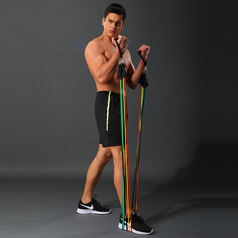 极速Pull rope hom fitness equipment elastic band resistance