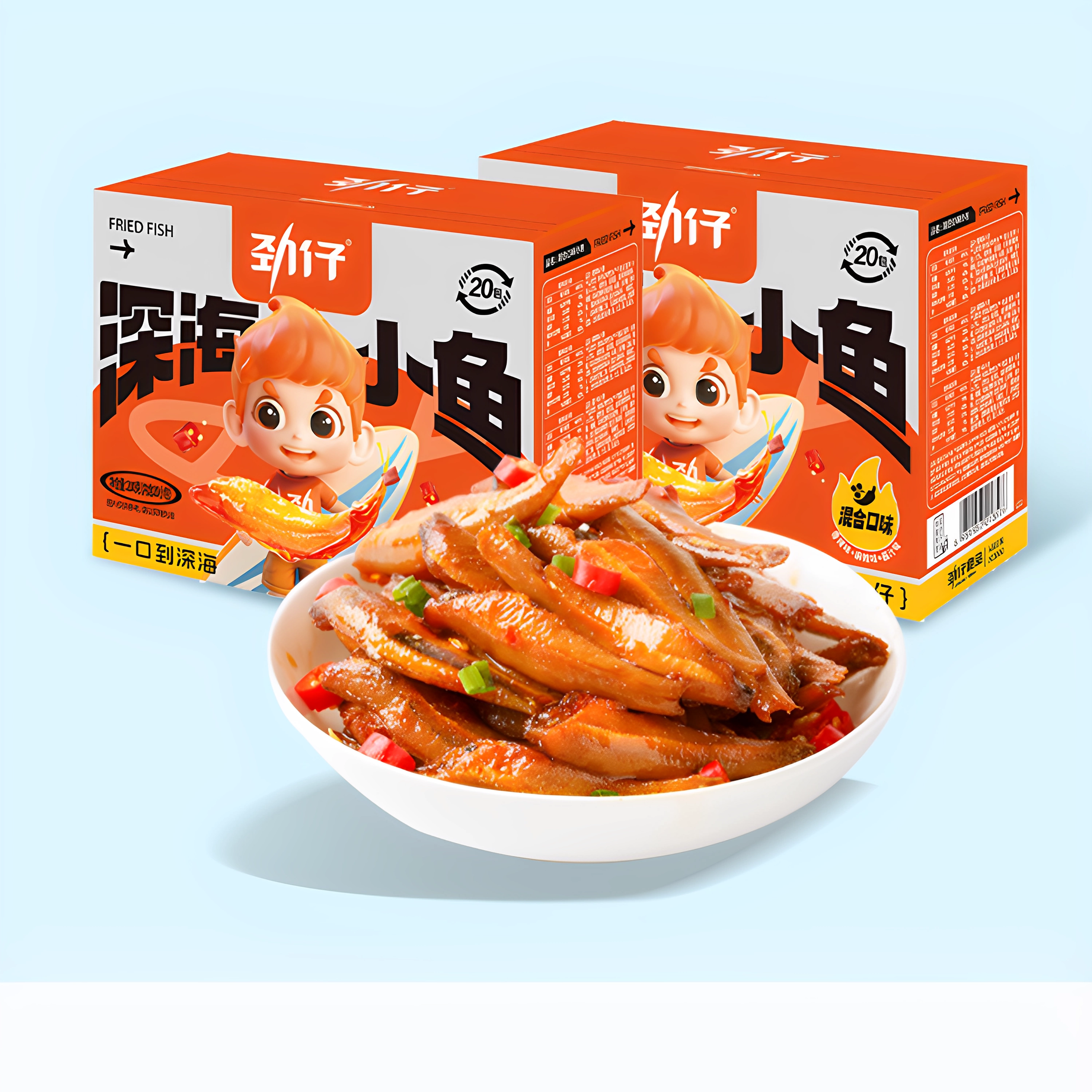劲仔深海小鱼买就送4包小鱼